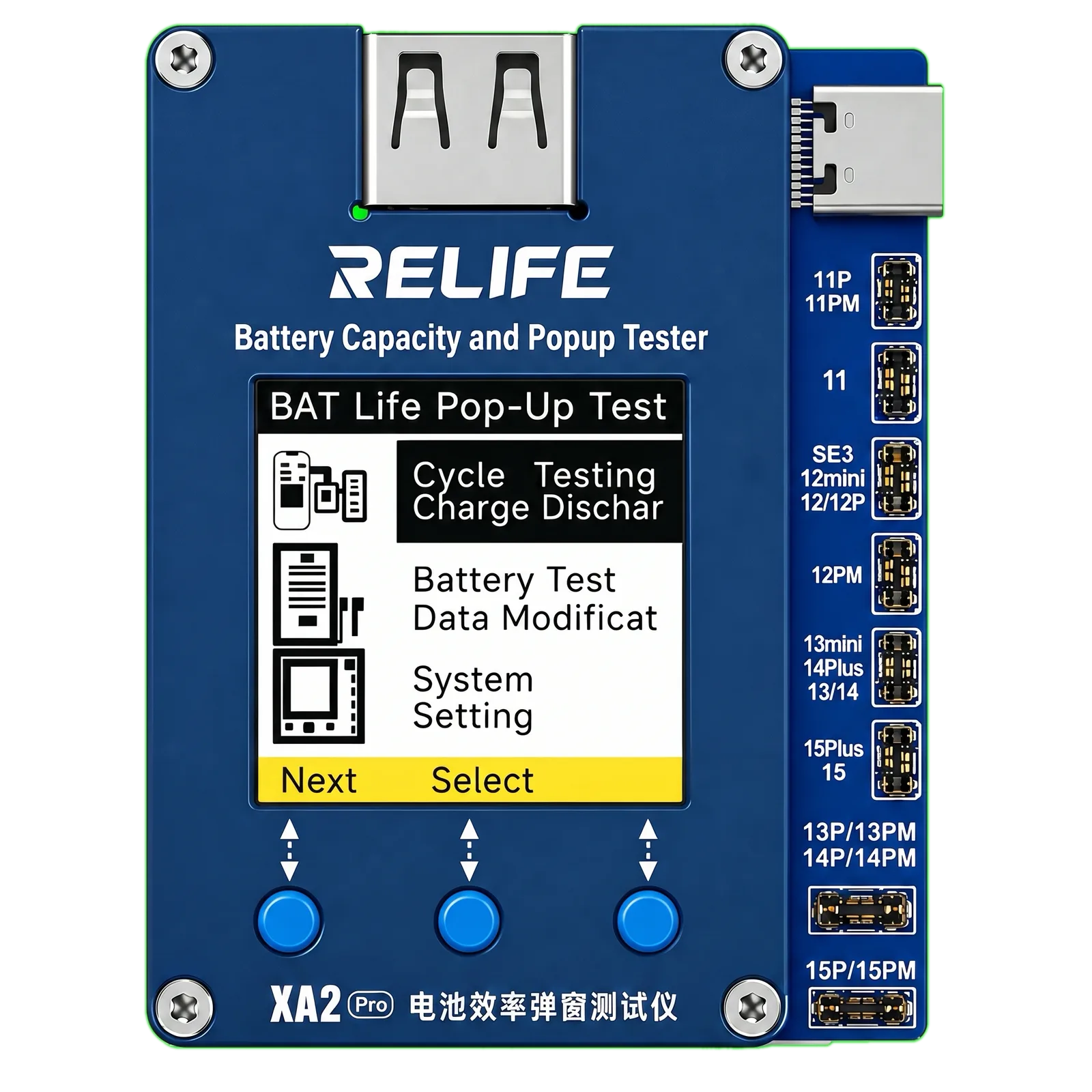 Programadora RELIFE XA2 Pro tester de baterías