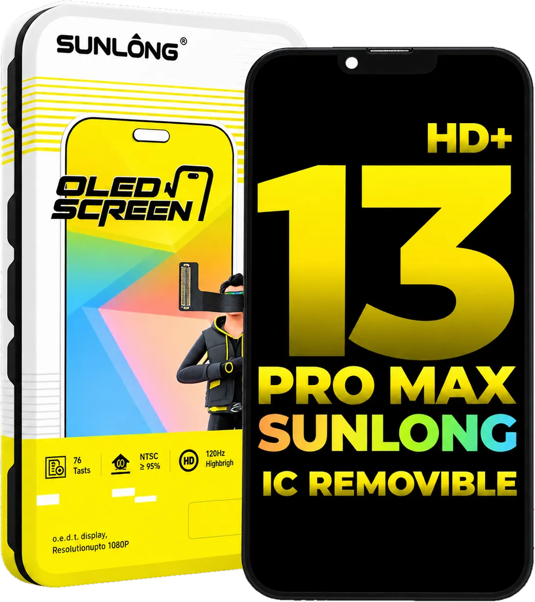 Pantalla iPhone 13 Pro Max SUNLONG IC Removible HD+ Premium